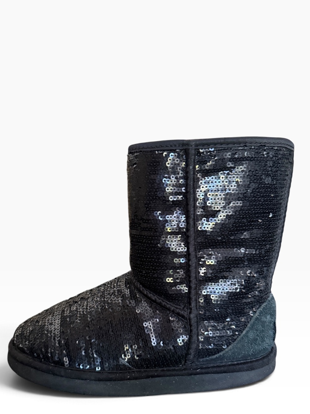 Y2K Sequin Black UGGs - Dry Cleaned - Size 7